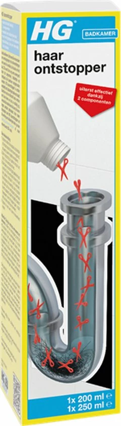 Uitgang ✨ HG Haarontstopper - 450ml - De NR1 Ontstopper - Lost Haren Op - Geschikt Voor Wasbak, Doucheputje Of Bad ???? 3 Uitgang ✨ HG Haarontstopper - 450ml - De NR1 Ontstopper - Lost Haren Op - Geschikt Voor Wasbak, Doucheputje Of Bad ????