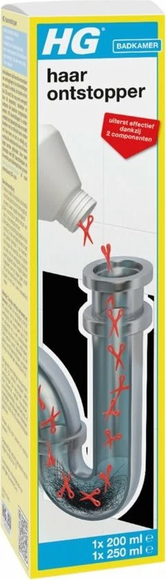 Uitgang ✨ HG Haarontstopper - 450ml - De NR1 Ontstopper - Lost Haren Op - Geschikt Voor Wasbak, Doucheputje Of Bad ???? 5 Uitgang ✨ HG Haarontstopper - 450ml - De NR1 Ontstopper - Lost Haren Op - Geschikt Voor Wasbak, Doucheputje Of Bad ???? - Afbeelding 3