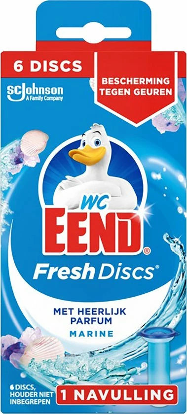 Flash-uitverkoop ???? WC-Eend Fresh Discs Houder Oceaan Marine + 3x Discs Marine Navulling ✨ 4 Flash-uitverkoop ???? WC-Eend Fresh Discs Houder Oceaan Marine + 3x Discs Marine Navulling ✨ - Afbeelding 2