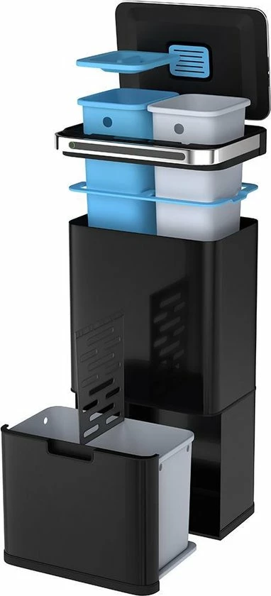 Top 10 ✔️ Afvalscheiding Prullenbak - 4 Vakken - 60 Liter (2×18L + 2×12L) - Recycle Sensor Prullenbak Homra DEXER - RVS Afvalemmer - Afvalscheidingsprullenbak - Design Keuken Afvalemmer - Automatische Lucht- En Bacterie Filter - Soft Close Deksel – Kleur Zwart ???? 11 Top 10 ✔️ Afvalscheiding Prullenbak - 4 Vakken - 60 Liter (2×18L + 2×12L) - Recycle Sensor Prullenbak Homra DEXER - RVS Afvalemmer - Afvalscheidingsprullenbak - Design Keuken Afvalemmer - Automatische Lucht- En Bacterie Filter - Soft Close Deksel – Kleur Zwart ???? - Afbeelding 9