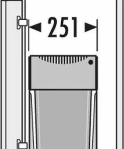 Top 10 ???? Hailo Tandem - Inbouw Prullenbak - 30 Liter Inhoud - Met 2 Compartimenten - Grijs ???? -Yoshiko Shop 407x840 2