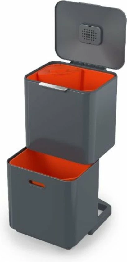 Gloednieuw ???? Joseph Joseph Intelligent Waste Totem - 60 Liter Inhoud - Met 3 Vakken - Grafiet ???? 11 Gloednieuw ???? Joseph Joseph Intelligent Waste Totem - 60 Liter Inhoud - Met 3 Vakken - Grafiet ???? - Afbeelding 9