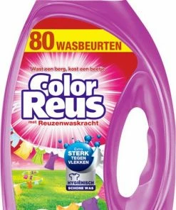 Beste Pirce ???? Color Reus Gel Vloeibaar Wasmiddel - Gekleurde Was - Voordeelverpakking - 80 Wasbeurten ????