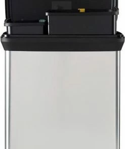 Promo ???? Curver Decobin Duo Prullenbak Afvalscheider - 10L + 18L - Metallic ⌛ -Yoshiko Shop 418x840 1