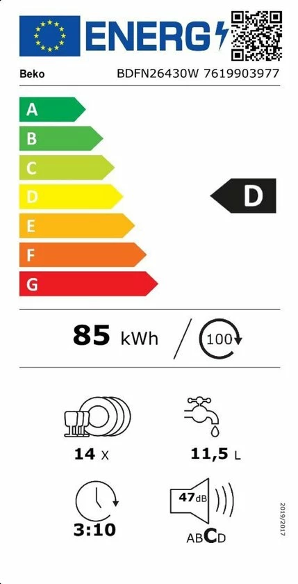 Flash-uitverkoop ???? Beko BDFN26432W - Vrijstaande Vaatwasser ⌛ 4 Flash-uitverkoop ???? Beko BDFN26432W - Vrijstaande Vaatwasser ⌛ - Afbeelding 2