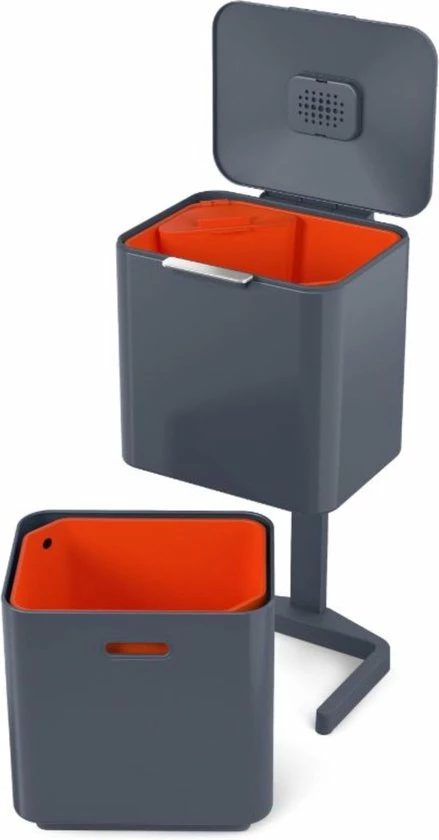 Gloednieuw ???? Joseph Joseph Intelligent Waste Totem - 60 Liter Inhoud - Met 3 Vakken - Grafiet ???? 14 Gloednieuw ???? Joseph Joseph Intelligent Waste Totem - 60 Liter Inhoud - Met 3 Vakken - Grafiet ???? - Afbeelding 12
