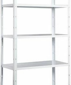 Beste Pirce ❤️ Avasco Opbergrek/ Stellingkast Solid 60 Wit - 300 Kg Draagkracht - 170x73x30 Cm ????