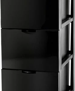 Begroting ???? IRIS OHYAMA IRIS Style Chest Ladesysteem Met 3 Lades - 3 X 15L - Kunststof - Zwart ????