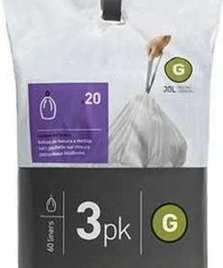 Beste Pirce ???? Simplehuman Pocket Liner (G) Afvalzak - 30 L - 3x20 Stuks - Wit ???? 11 Beste Pirce ???? Simplehuman Pocket Liner (G) Afvalzak - 30 L - 3x20 Stuks - Wit ???? -Yoshiko Shop 476x840