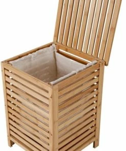 Groothandel ⌛ ZD Trading Wasmand Bamboe Enkele Mand - Bamboe Wasmand - Houten Wasmand - Wasmand - Wasbox - Wasmand Zwart - Wasmanden Met Deksel - Wassorteerder - Wasmand Riet ???? -Yoshiko Shop 504x840