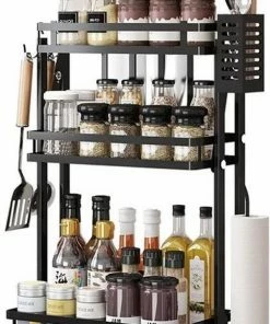 Korting ⭐ TammaT - Kruidenrek - Kruidenrek Staand - Inklapbare Keukenrek - 3-laags 35x21x56,5CM - Keuken Organizer - Aanrecht Organizer - Keuken Opslag - Roestvrij Staal - Opbergrek - Keuken Organizers - Roestvrij En Krasvrij ????