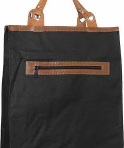 Hete verkoop ???? Merkloos Stevige Boodschappentas Met Leren Handvatten Zwart ✔️ -Yoshiko Shop 515x840