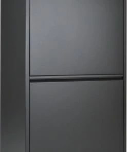 Uitgang ???? VEEHAUS – Clark - Prullenbak 4 Vakken – Afvalemmer 60 Liter (4x 15L) – Zwart - 4-vaks Prullenbak Afvalscheiding – Afvalbak Metaal – Hygiënisch Recyclen - Afval Scheiden - Prullenbak - Zwart ???? -Yoshiko Shop 524x840 1