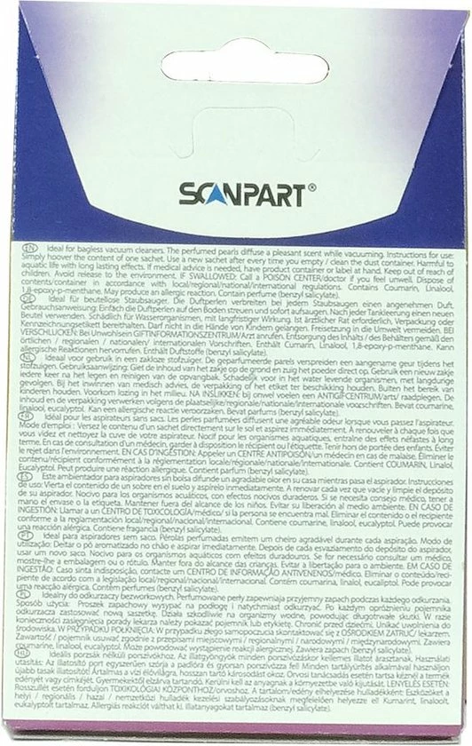 Korting ???? Scanpart Parfumair Geurparels Voor Stofzuiger - Lavendel Geurkorrels - Stofzuigerverfrisser - Geschikt Voor Stofzuigerzak - 4 Zakjes ???? 6 Korting ???? Scanpart Parfumair Geurparels Voor Stofzuiger - Lavendel Geurkorrels - Stofzuigerverfrisser - Geschikt Voor Stofzuigerzak - 4 Zakjes ???? - Afbeelding 4