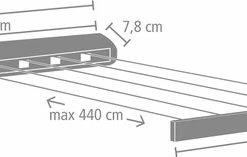 Gloednieuw ✨ Brabantia Roldrooglijn - Uittrekbaar Tot 4,4 M - 22 M - Matt Steel ???? -Yoshiko Shop 550x157