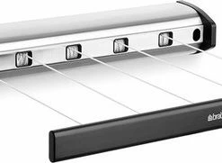 Gloednieuw ✨ Brabantia Roldrooglijn - Uittrekbaar Tot 4,4 M - 22 M - Matt Steel ???? -Yoshiko Shop 550x181 1