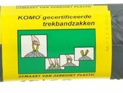 Uitgang ???? KOMO Afvalzakken Met Trekband - 60 L - 15 Stuks ????