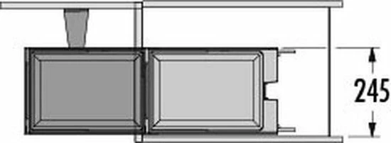 Groothandel ❤️ Hailo Solo Automatic Inbouw Prullenbak - Automatische Afvalemmer - 20 Liter | Donkergrijs ???? 5 Groothandel ❤️ Hailo Solo Automatic Inbouw Prullenbak - Automatische Afvalemmer - 20 Liter | Donkergrijs ???? - Afbeelding 3