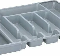 Top 10 ???? Merkloos Uitschuifbare Bestekbak/bestekhouder Grijs 44 Cm - 5 Tot 7 Vakken - Besteklade ????