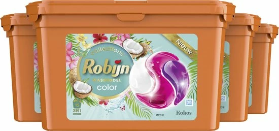 Groothandel ⌛ Robijn Kokos 3 In 1 Wascapsules - 4 X 15 Wasbeurten - Voordeelverpakking ✔️ 5 Groothandel ⌛ Robijn Kokos 3 In 1 Wascapsules - 4 X 15 Wasbeurten - Voordeelverpakking ✔️ - Afbeelding 3