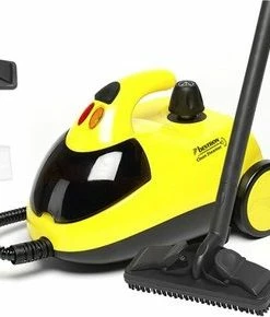 Goedkoop ???? Bestron Stoomreiniger Inclusief 12-delig Accessoirepakket, Met Kinderbeveiliging & 10m Actieradius, 4 Bar Stoomdruk, Ideaal Voor Badkamers En Keukens, 1500W, Kleur: Geel ???? -Yoshiko Shop 550x290