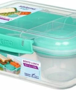 Korting ✨ Sistema Bento Lunchbox 1.65L Met Yoghurtpotje - Minty Teal ✨