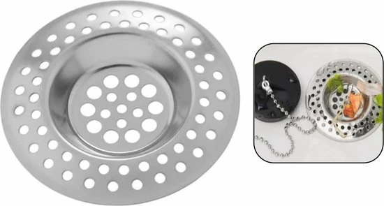 Begroting ???? PD® - RVS Gootsteen Zeef Universeel - Afvoerzeef - Afvoerplug - Zeefje Voor In De Wasbak - Zeefje ????