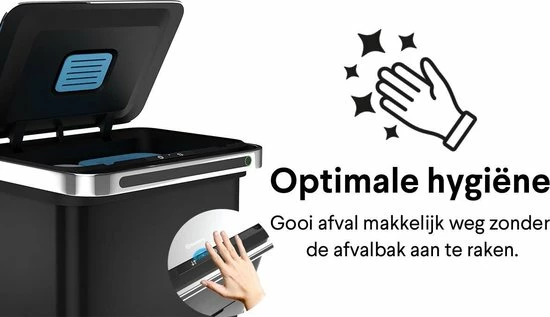 Top 10 ✔️ Afvalscheiding Prullenbak - 4 Vakken - 60 Liter (2×18L + 2×12L) - Recycle Sensor Prullenbak Homra DEXER - RVS Afvalemmer - Afvalscheidingsprullenbak - Design Keuken Afvalemmer - Automatische Lucht- En Bacterie Filter - Soft Close Deksel – Kleur Zwart ???? 22 Top 10 ✔️ Afvalscheiding Prullenbak - 4 Vakken - 60 Liter (2×18L + 2×12L) - Recycle Sensor Prullenbak Homra DEXER - RVS Afvalemmer - Afvalscheidingsprullenbak - Design Keuken Afvalemmer - Automatische Lucht- En Bacterie Filter - Soft Close Deksel – Kleur Zwart ???? - Afbeelding 20