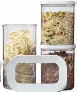 Goedkoop ???? Mepal – Starterset Bewaardoos Modula – 5-delig – Wit – Bewaardozen Voedsel – Voorraaddozen - Stapelbaar ????