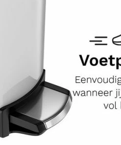 Goedkoopste ???? Pedaalemmer - 5 Liter - RVS - Wit - Prullenbak StangVollby Kallax - Toilet - Badkamer - Klein - Soft Close Deksel - Chique Design - Kleine Witte Pedaal Afvalemmer - Vuilnisbak Badkamer ???? -Yoshiko Shop 550x347 2