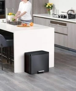 Nieuw ✔️ EKO EcoCasa III Recycling Pedaalemmer 20 + 9 L Zwart ???? -Yoshiko Shop 550x348 7