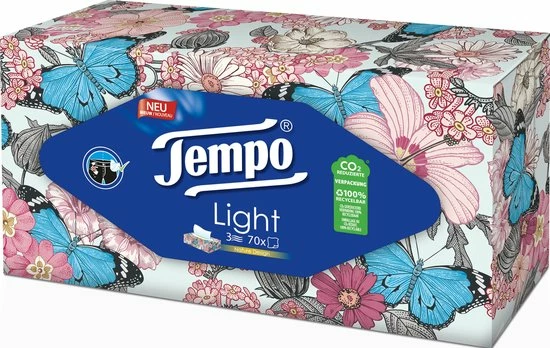 Goedkoopste ???? Tempo Light Box - 3-laags Tissues - 14 X 70 Stuks ???? 4 Goedkoopste ???? Tempo Light Box - 3-laags Tissues - 14 X 70 Stuks ???? - Afbeelding 2