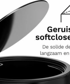 Hete verkoop ✔️ Pedaalemmer Stangvollby Kallax - 5 Liter - RVS - Zwart - Prullenbak - Toilet - Badkamer - Klein - Soft Close Deksel - Chique Design - Kleine Zwarte Pedaal Afvalemmer - Vuilnisbak Badkamer ???? -Yoshiko Shop 550x353 8
