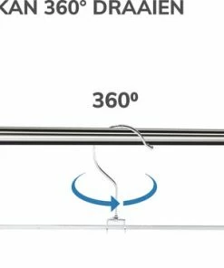 Flash-uitverkoop ???? Acaza Antislip Broekhangers Met Knijpers Voor Heren Of Dames - 20 Stuks - 31cm ???? -Yoshiko Shop 550x364 1