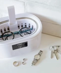 Coupon ???? Fysic FC-22 - Ultrasoon Reiniger - Grondige Ultrasoon Reiniger Met Automatische Stop - Wit / Grijs ⭐ -Yoshiko Shop 550x366 55