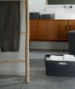 Hete verkoop ❤️ Curver Jute Wasmand - 46L - Donkergrijs - Recycled Kunststof ???? -Yoshiko Shop 550x366 90