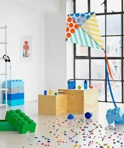 Korting ???? Opbergbox Brick 8, Blauw - LEGO ???? -Yoshiko Shop 550x373