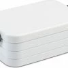 Coupon ✨ Mepal - Lunchbox Take A Break Midi – Geschikt Voor 4 Boterhammen – Wit – Lunchbox Voor Volwassenen ????