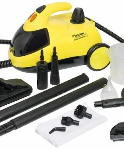 Goedkoop ???? Bestron Stoomreiniger Inclusief 12-delig Accessoirepakket, Met Kinderbeveiliging & 10m Actieradius, 4 Bar Stoomdruk, Ideaal Voor Badkamers En Keukens, 1500W, Kleur: Geel ???? -Yoshiko Shop 550x376