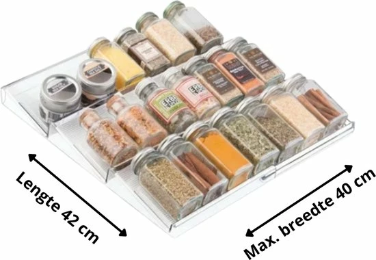 Goedkoop ???? Merkloos Kruidenrek Lade - Kruiden Organizer - Kruidenrek Uitschuifbaar - Lade Organizer - Kruiden Opbergen Lade - Kruidenrekje Schuif - Min. 20x42 Max. 40x42 ???? 7 Goedkoop ???? Merkloos Kruidenrek Lade - Kruiden Organizer - Kruidenrek Uitschuifbaar - Lade Organizer - Kruiden Opbergen Lade - Kruidenrekje Schuif - Min. 20x42 Max. 40x42 ???? - Afbeelding 5