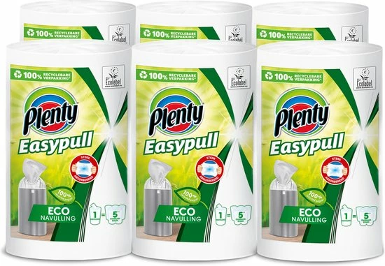 Beste deal ???? Plenty Easypull Eco Keukenrol - 6 Stuks - 100% Recycled Papier ???? 10 Beste deal ???? Plenty Easypull Eco Keukenrol - 6 Stuks - 100% Recycled Papier ???? - Afbeelding 8