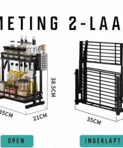 Korting ⭐ TammaT - Kruidenrek - Kruidenrek Staand - Inklapbare Keukenrek - 3-laags 35x21x56,5CM - Keuken Organizer - Aanrecht Organizer - Keuken Opslag - Roestvrij Staal - Opbergrek - Keuken Organizers - Roestvrij En Krasvrij ???? 28 Korting ⭐ TammaT - Kruidenrek - Kruidenrek Staand - Inklapbare Keukenrek - 3-laags 35x21x56,5CM - Keuken Organizer - Aanrecht Organizer - Keuken Opslag - Roestvrij Staal - Opbergrek - Keuken Organizers - Roestvrij En Krasvrij ???? -Yoshiko Shop 550x394 8