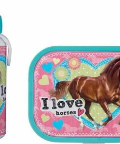 Aanbiedingen ⌛ Mepal – Lunchset Campus (pu + Lb) – Pop-up Drinkfles En Broodtrommel Voor Kinderen – My Horse – Bento Box – Lekvrij ????