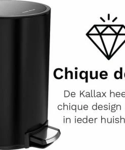 Hete verkoop ✔️ Pedaalemmer Stangvollby Kallax - 5 Liter - RVS - Zwart - Prullenbak - Toilet - Badkamer - Klein - Soft Close Deksel - Chique Design - Kleine Zwarte Pedaal Afvalemmer - Vuilnisbak Badkamer ???? -Yoshiko Shop 550x404 6