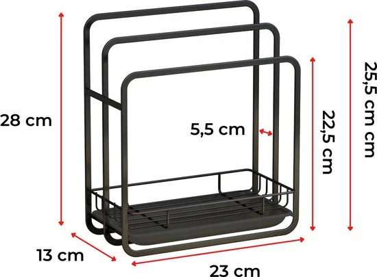 Korting ❤️ BROËL™ Vaatdoekhouder - Aanrecht Organiser - Keuken Organizers - Afdruiprek - Gootsteen Organizer - Aanrechtorganizer - Anti-roest - Hoge Kwaliteit - Zwart ⌛ 7 Korting ❤️ BROËL™ Vaatdoekhouder - Aanrecht Organiser - Keuken Organizers - Afdruiprek - Gootsteen Organizer - Aanrechtorganizer - Anti-roest - Hoge Kwaliteit - Zwart ⌛ - Afbeelding 5