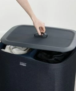 Gloednieuw ⭐ Joseph Joseph - Tota Wasmand 90 L - 2 Compartimenten - Zwart ✔️ -Yoshiko Shop 550x412 159