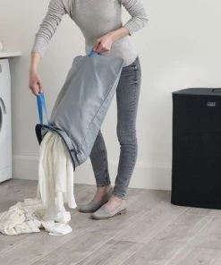 Gloednieuw ⭐ Joseph Joseph - Tota Wasmand 90 L - 2 Compartimenten - Zwart ✔️ -Yoshiko Shop 550x412 160