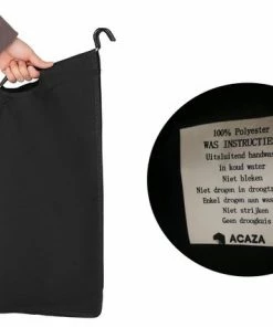 Begroting ???? Acaza Stevige Wassorteerder - Wasmand Op Wieltjes Met 4 Uitneembare Vakken - 140L - Zwart ???? -Yoshiko Shop 550x425
