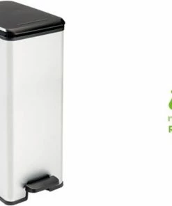 Top 10 ???? Curver Deco Slimbin Prullenbak - Rechthoekig - 40L - Metallic ???? -Yoshiko Shop 550x432 1