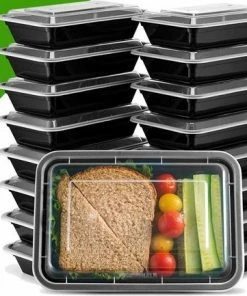 Coupon ???? Vershoudbakjes.nl Meal Prep Bakjes Vershouddoos - 10 Stuks - Met 1 Compartiment - Herbruikbaar ????